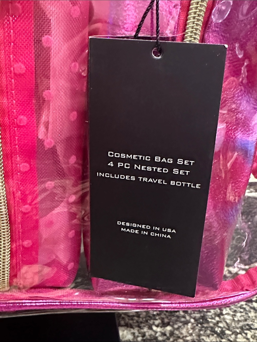 Badgley Mischka Cosmetic Bag Set - Picture 4 of 5